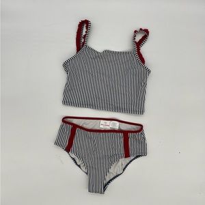 The cutest Hanna Andersson girls swimsuit! 💙❤️